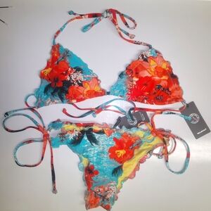 Relleciga Floral Bikini Set,  Size Small
